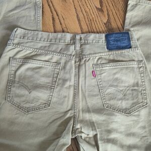 Levi's Men's Beige Straight Jeans